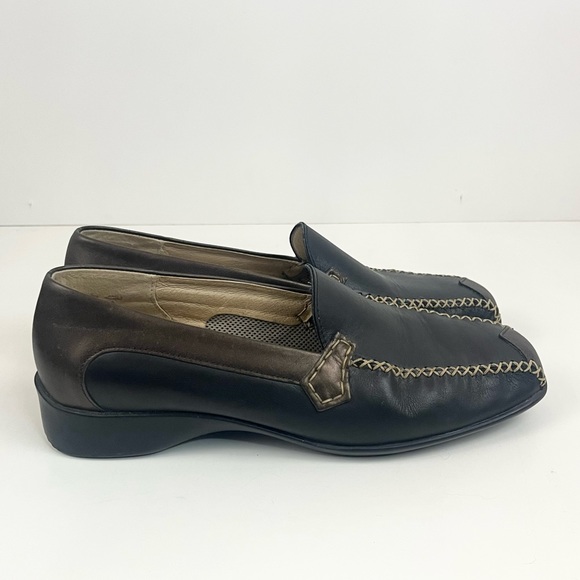 Leather Hand Stitched ARA MOCCASINS Made In Germany Driving Loafers Size 7.5 - Picture 7 of 16